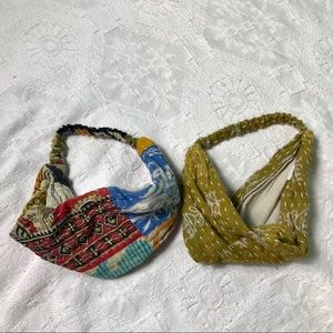 World market Headbands (2) Boho tribal kantha yoga